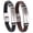 Black+Brown, variant on 2 Packs God is in Control Bracelets for Men Women Couples,Braided Leather Stainless Steel Engraved Faith Christian Inspirational Bracelet Jesus God Wristband Encouragement Religious Gift