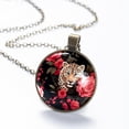 thumbnail image 6 of Rose and Leopard Necklace Personalized Custom Photo Round Pendant Adjustable Stainless Steel Necklaces with Gift Box for Men Women Mothers Valentine's Jewelry Gift, 6 of 6