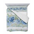 thumbnail image 7 of Quilts Queen Size Bedding Set, Hydrangea Eucalyptus Lightweight Quilted Comforter, Summer Botanical Blue Wooden Soft Reversible Bedspread Coverlet with Pillow Covers for All Season, 90" x 96", 7 of 7