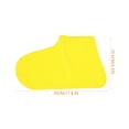 thumbnail image 2 of TEHAUX 2Pairs Waterproof Shoes Cover Yellow Latex Elastic Boot Protector for Hiking and Cycling, 2 of 8