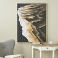 thumbnail image 2 of 36" x 47" Ombre Textured Abstract Framed Wall Art with Brown and Cream Accents, by DecMode, 2 of 9