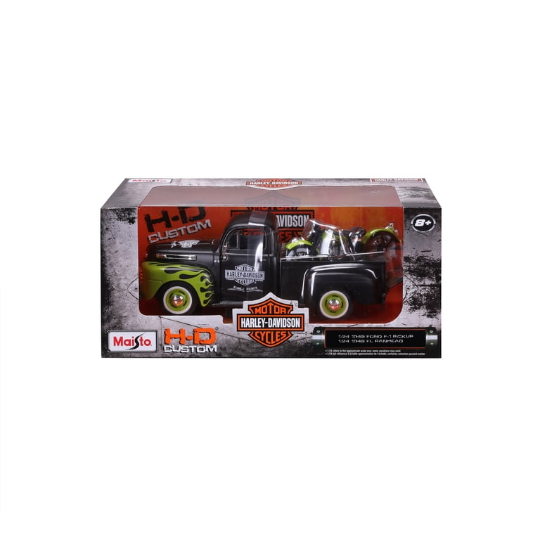 1:24 H-D '48 FL Panhead + '48 Ford F-1 Pickup - Walmart.com