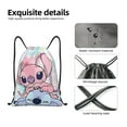 thumbnail image 4 of Pofeuu Stitch for Water-Resistant 210D Drawstring Bag Compact Foldable Design Gym Yoga Travel Essentials Lightweight Carryall-Medium, 4 of 6