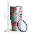 thumbnail image 2 of 30oz Pioneer Flower Tumblers Stainless Steel Tumbler with Lid and Straw,Vacuum Insulated Double Wall Travel Tumbler Cups Mug with Cleaning Brush for Coffee,Tea, 2 of 7