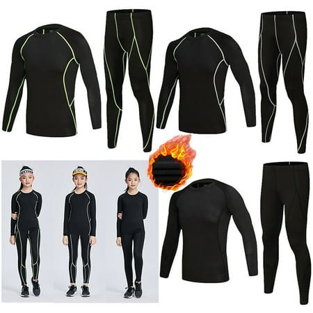 

MLFU Toddler Boys Thermal Underwear Long Johns Set Lightweight Ski Underwear for Cold Weather Size 115-155cm