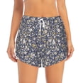 thumbnail image 4 of Lsque Daisies Flowers Printed Women's Running Shorts with Liner Pockets,Elastic Quick Dry Workout Athletic Gym Yoga Shorts,Womens High Waist Shorts-X-Large, 4 of 9