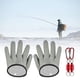 thumbnail image 3 of Guantes de pesca de secado rápido impermeables para pescar pescado antideslizante resistente a cortes de pescador Gancho Aluminio Gris Sharpla Guantes de pesca, 3 of 8