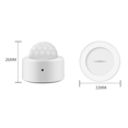 thumbnail image 3 of 2PCS 2 in 1 Tuya Zigbee 3.0 PIR Motion Detector Security Anti-Theft Alarm Sensor Human Motion WIFI Smart Light Sensor, 3 of 7