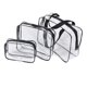 thumbnail image 5 of Bolsa de cosméticos transparente Air, bolsa de plástico para artículos de tocador de viaje, cubos de embalaje resistentes al agua con cierre de cremallera y asas de transporte para mujeres y hombres,, 5 of 8