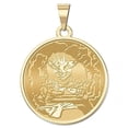 thumbnail image 2 of Picturesongold.Com Easter Sunday (Empty Tomb) Round Religious Medal Pandant- 3/4 inch Size of a Nickel -Sterling Silver, 2 of 2