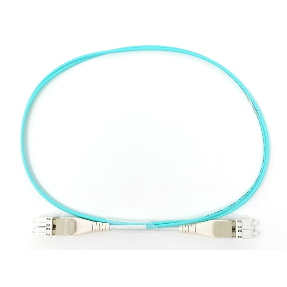 Ultra Spec Uniboot Multimode Duplex OM3 LC-UPC/LC-UPC Flat Clip Reverse Polarity High Density Fiber Optic Cable - 15 Meter