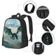 thumbnail image 2 of Easygdp Cloud Sky Green Dragon Mochila de Gran Capacidad Minimalista Ideal para Escuela, Viajes y Uso Diario, 2 of 6