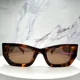 thumbnail image 2 of MIU MIU Sunglasses NIB Runway MU09WS Authentic Brown VAU06B Rectangle Square, 2 of 6