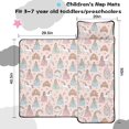 thumbnail image 5 of Princess and Carriage Pink Pattern Teens Toddler Nap Mat with Pillow, Sleeping Mat Bag for Preschool Daycare 50"x20", 5 of 6