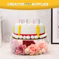 thumbnail image 5 of Unique Bargains Acrylic Cake Stand, 1Set Clear Cake Riser Cake Tier, Cake Display Stand for Wedding Birthday Party 10x4 Inch, 6x4 Inch, 5 of 5