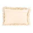 thumbnail image 3 of Creative Co-Op New Zealand Wool and Cotton Lumbar Pillow, White, 3 of 3