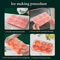 thumbnail image 3 of Nvzi Ice Cube Molds, Silicone Ice Cube Tray,Whiskey Ice Molds,Cocktail Ice Molds,Large Ice Cube Tray,Heart-shaped Diamond Rose Ice Tray Ice Ball easy to Demould to Send Ice Clip(3 Rose+3 Heart), 3 of 3