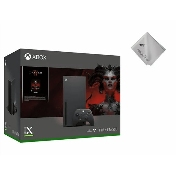 TEC Newest Microsoft- Xbox -Series- -X- Gaming Console - 1TB SSD Black With Diablo® IV Bundle