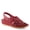 RED, variant on Choi Women’s Woven Leather Wedge Sandal with Soft Insole & Easy Fit