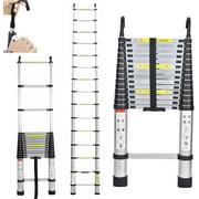 Best Attic Ladders - Autofather 14.4ft/16.4ft/20.3ft Telescoping Ladder Aluminum Extension Roof Ladders Review 