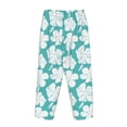 thumbnail image 5 of Naloa Vintage Floral Print Women’s Ultra-Soft Comfy Pajama Lounge Pants with Pockets & Drawstring, 5 of 8
