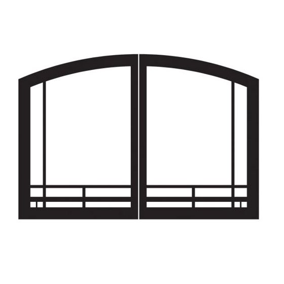 Mission Arch 32 Fireplace Doors Vfr32smss Stainless Steel