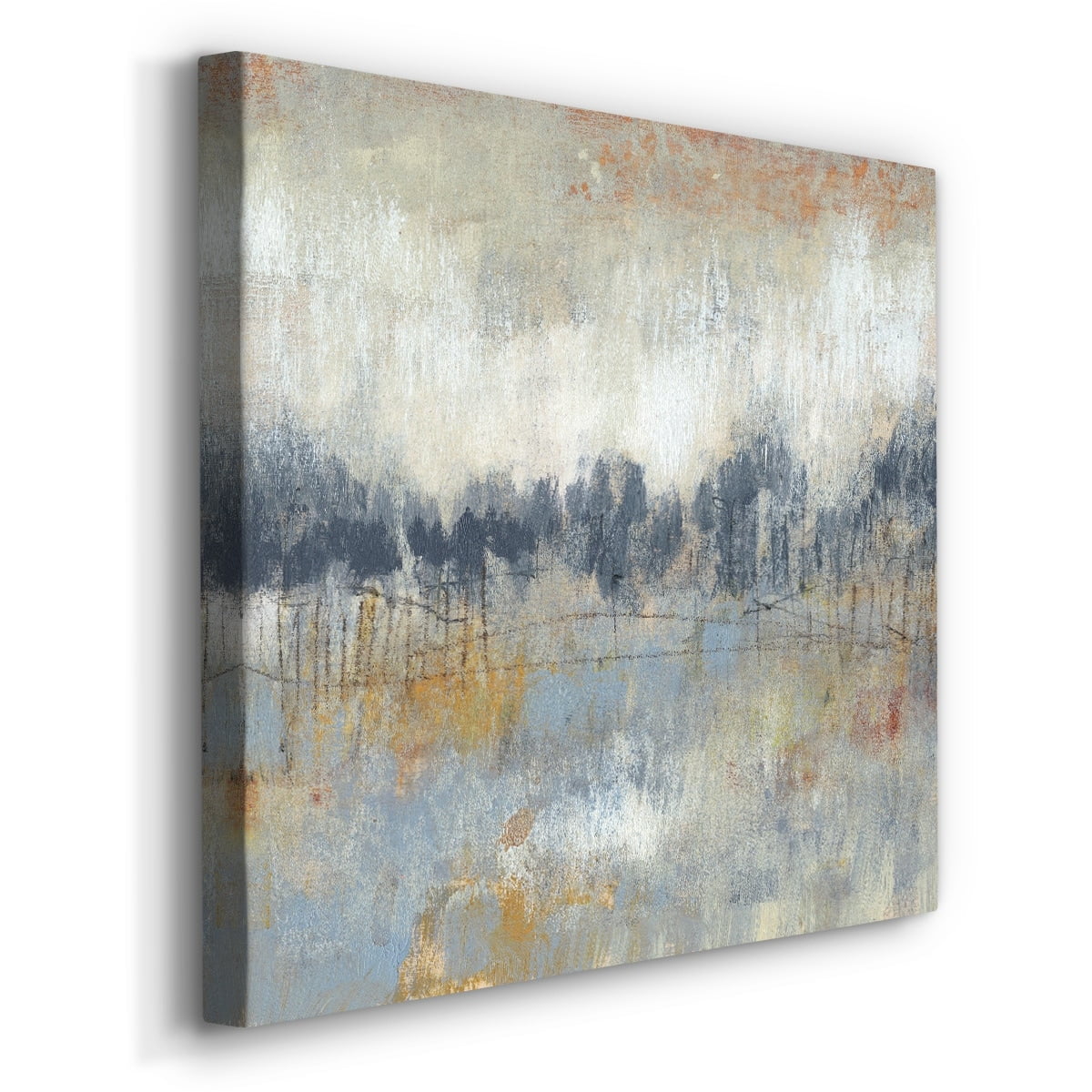 Wexford Home Cool Grey Horizon II-Premium Gallery Wrapped Canvas, 16" x 16" - Ready to Hang