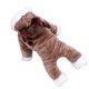 thumbnail image 3 of Methold Cachorro gato perro ropa de invierno ropa lindo mascota suéter puente sudadera con capucha abrigo traje Ropa para mascotas marrón XS, 3 of 6