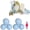 Light Blue, variant on Reusable Inflatable Balloon Garland Arch Kit, Pre-Connected PVC Balloon Cluster for Birthday Wedding Party Decor