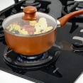 thumbnail image 4 of Better Chef 1.5 Qt. Copper Colored Ceramic Coated Saucepan with Glass Lid, 4 of 4