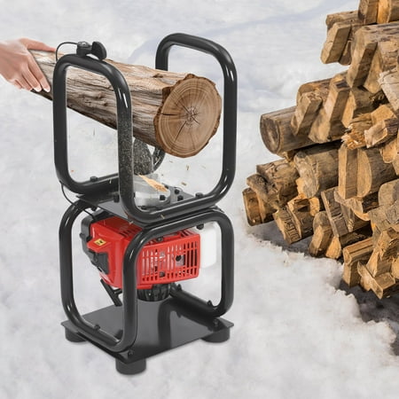 Aiqidi Gas Powered Wood Splitter 64CC 2-Stroke Air Cooling Gasoline Wood Splitter Manual Firewood Splitter Log Splitter with Toolkit Bag for Splitting 9.4"-Diameter Wood