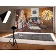 thumbnail image 1 of XDDJA Polyester Fabric 7x5ft Christmas Photography Backdrop Interior Decorations Tree Fireplace Fire Wood Gift Box Garland Blanket Clock Scene Photo Background Children Baby Adults Portraits Backdrop, 1 of 2