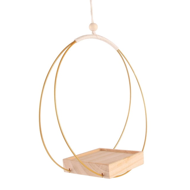 Soporte para plantas colgantes, Base de madera multifuncional, colgador para plantas, soporte para macetas para Estilo D