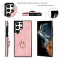 thumbnail image 4 of Nalacover for Samsung Galaxy S23 Ultra Wallet Back Case, Premium PU Leather Soft TPU Anti-Drop Shockproof Two Card Slots with 360 Finger Ring Holder Kickstand Phone Cover, Pink, 4 of 9