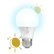 GE A19 LED+ Dusk to Dawn LED Light Bulb, 60 Watts, Daylight, 1pk