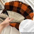 thumbnail image 4 of Twin Sze Fitted Sheet Set - Funny Ghost Halloween 2 Piece Bedding Sets 16" Deep Pocket Fitted Sheet with 1 Pillowcase, Black Cats Skull Orange Plaid Brushed Microfiber Hotel Luxury Bed Sheets, 4 of 9