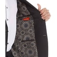 thumbnail image 4 of Tallia Mens Slim Fit Medallion Jacquard Dinner Jacket 46 Long Black  NWT $295, 4 of 6