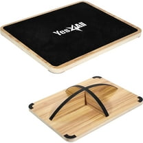 Yes4All 360 Degree Rotation Rocker Wooden Balance Board, Anti-Slip Wobble Board for Physical Therapy, Advanced Balance Training & Fitness Exercises
