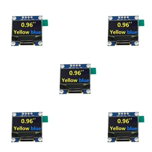 Methold Tablero OLED Módulos de pantalla autoiluminados de alta definición Interfaz IIC Pantallas de ferias comerciales Pantalla LED Amarillo / Azul Type2 NO2