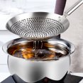 thumbnail image 4 of Skimmer Spoon, 304 Stainless Steel Strainer Skimmer Ladle, Oil Spider Strainer Durable Slotted Spoon Colander Spoon Utensil for Kitchen, Cooking, Draining, Frying, Daily Use, 4 of 7