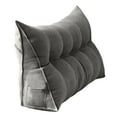 thumbnail image 1 of NAOJIE Triangular Wedge Pillow Queen,Backrest Positioning Support Cushion for Sitting in Bed,Back Rest Removable Reading Pillow Headboard Pillow Full Size(Dark Gray,S), 1 of 3