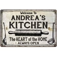 thumbnail image 1 of ANDREA'S Kitchen Farmhouse Sign Gift 8x12 Metal 108120033084, 1 of 1