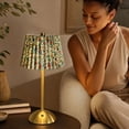 thumbnail image 7 of Miwamany Vintage Cordless Table Lamp, Rechargeable Battery Operated Lamp with 3 Color Temperatures Stepless Dimming, Floral Bedside Nightstand Lamp for Bedroom, Living Room, Coffee Table, Bookshelf, 7 of 7