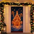 thumbnail image 6 of Hometravel Christmas Door Curtain Decor, Holiday Scene Background Door Cover, Festive Entryway Decorations for Home, Party Settings, 6 of 6