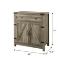 thumbnail image 4 of Walker Edison Sliding Barn Door Accent Cabinet, Grey Wash, 4 of 12