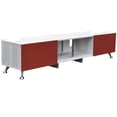 thumbnail image 3 of Mueble para TV de 90' Blanco Rojo Hogare Centro de entretenimiento London 2 mts, 3 of 4