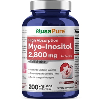 NusaPure Reduced Glutathione 500mg Veggie Caps 180 Vegan Supplement