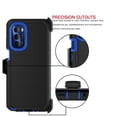 thumbnail image 5 of for Motorola Moto G Stylus 5G 2022 Case, Built-in Screen Protector Case with Belt Clip Holster Heavy Duty Rugged Shockproof Full Body Protection Kickstand Cover -Blue, 5 of 8