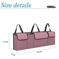 thumbnail image 2 of Car Trunk Organizer, Backseat Hanging Large Storage with Adjustable Straps, Waterproof Collapsible Cargo Bag with 4 Pockets, Sturdy Space Saver Frees Trunk Floor for SUV, Truck, MPV, 2 of 11