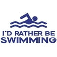 thumbnail image 3 of CafePress - I'd Rather Be Swimming Mug - 11 oz Ceramic Mug - Novelty Coffee Tea Cup, 3 of 6